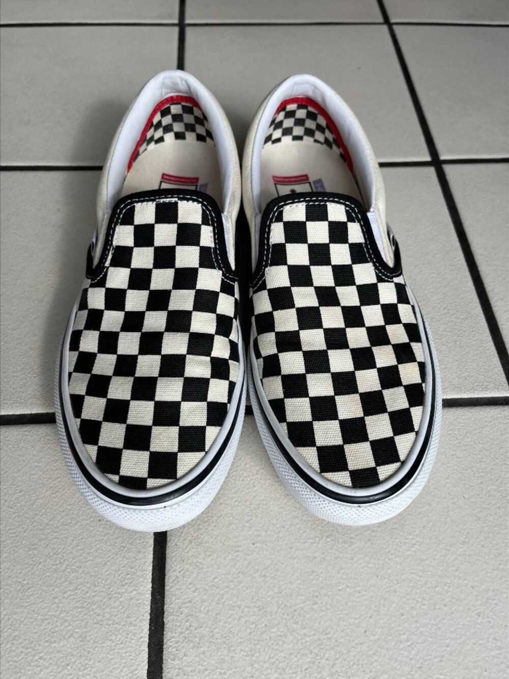 Vans Skate Slip-On PopCush Checkerboard Sneakers Mens 7